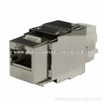Modular Cat6 Keystone Jack, Supports T568A/T568B, 550MHz Wiring